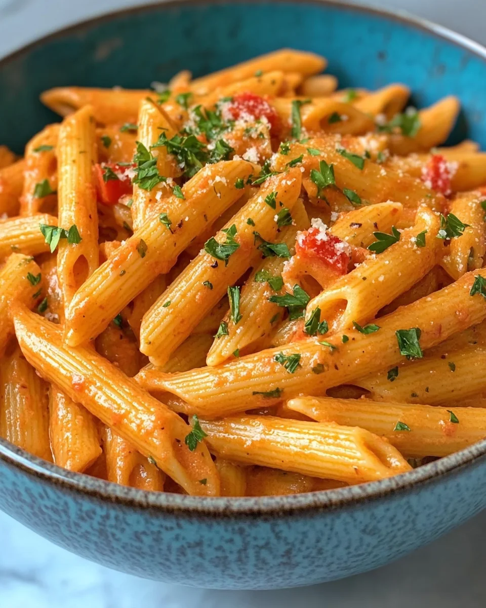 Penne in cremiger Paprikaso&szlig;e