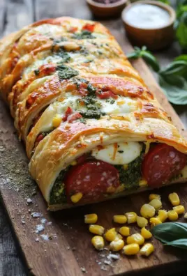 Pizza-Strudel aus fertigem Pizzateig 20 Pizza-Strudel aus fertigem Pizzateig