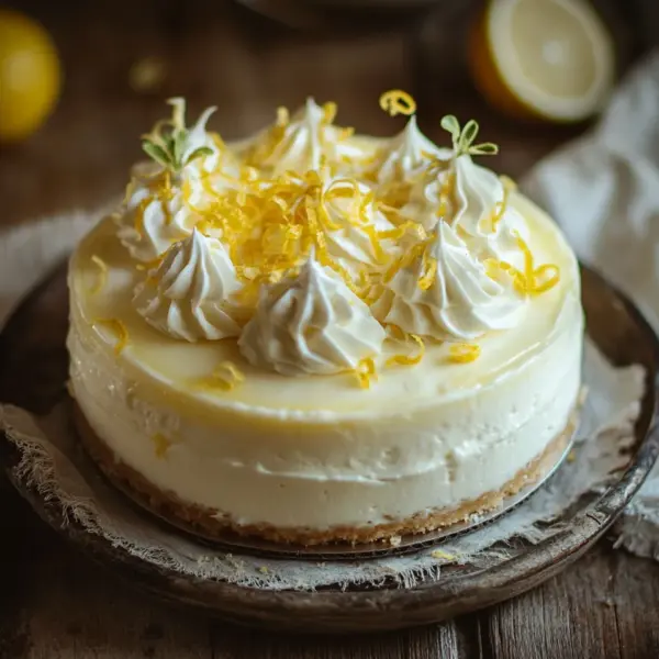 Quark-Schneekuchen mit Vanillepudding