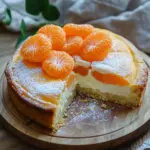 Quarkkuchen mit Mandarinen
