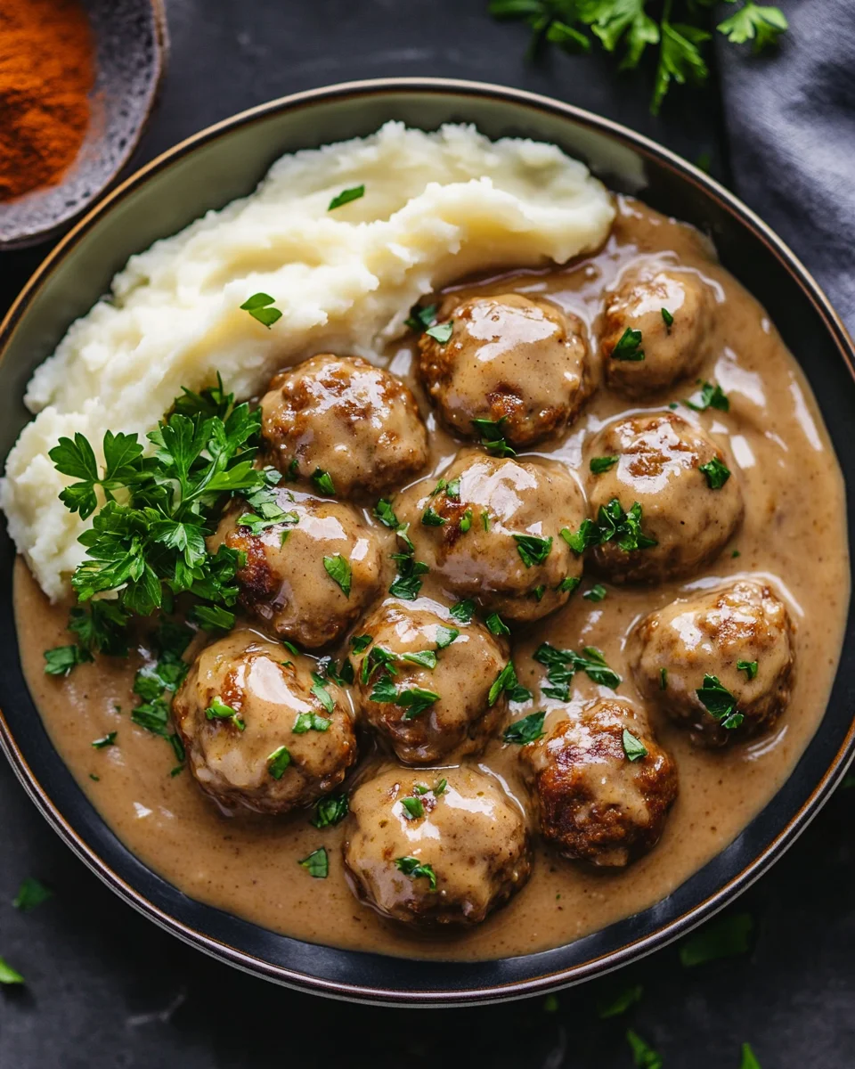 Rezept für Schwedische Köttbullar mit Rahmsauce 24 Rezept
