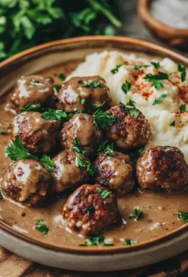 Rezept für Schwedische Köttbullar mit Rahmsauce