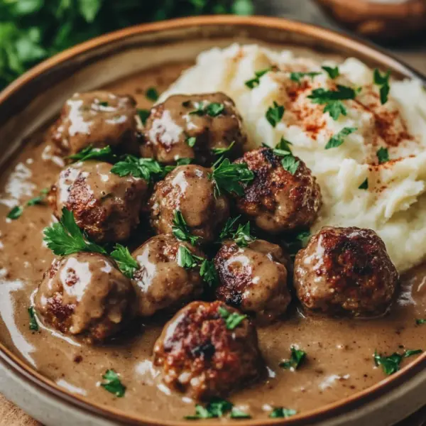 Rezept für Schwedische Köttbullar mit Rahmsauce