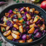 Rotkohl Pfanne mit Kartoffeln