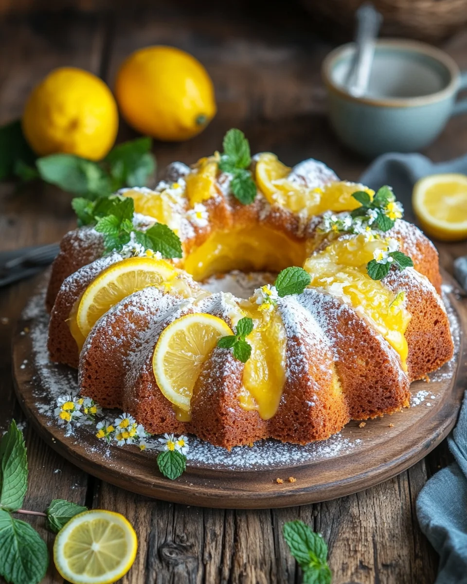 Saftiger Zitronenkuchen vom Blech