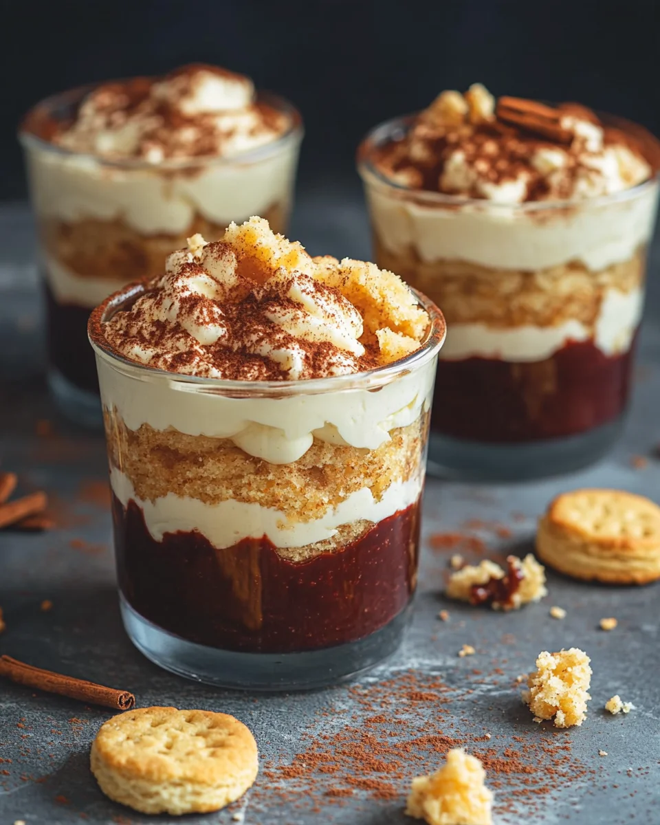 Spekulatius Tiramisu mit Gew&uuml;rzkirschen - Dessert im Glas