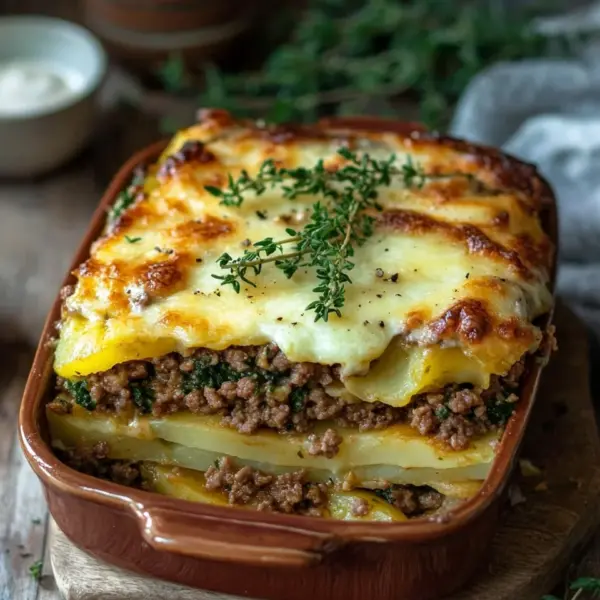 Spitzkohl-Hackfleisch-Auflauf mit Kartoffeln