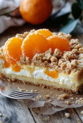 Streuselquarkkuchen mit Mandarinen