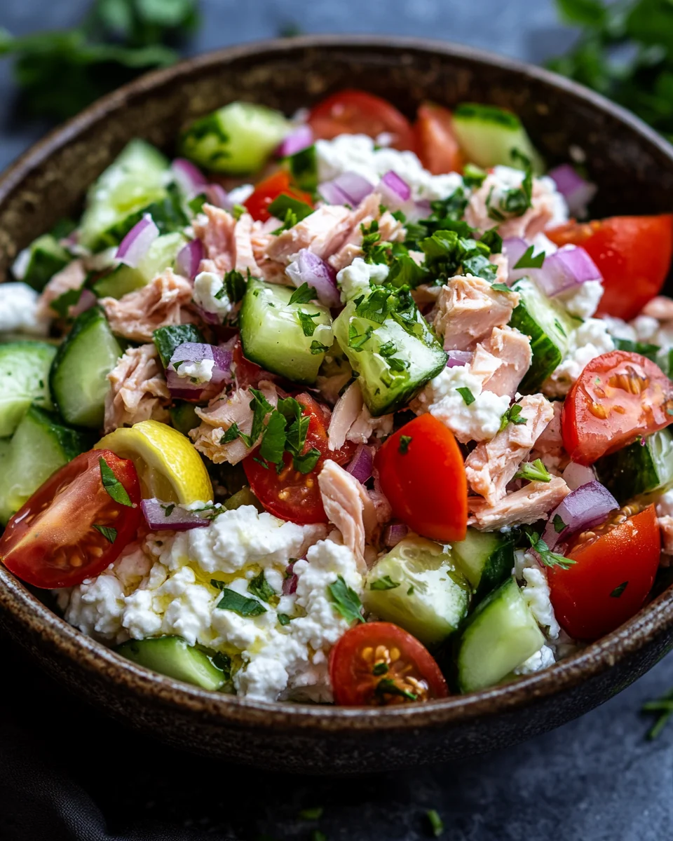 Thunfisch-Hüttenkäse-Salat 19 Thunfisch-Hüttenkäse-Salat