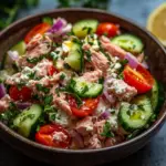 Thunfisch-H&uuml;ttenk&auml;se-Salat