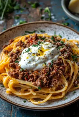 Türkische Pasta mit Hackfleisch und Joghurt-Sauce 21 Türkische Pasta mit Hackfleisch und Joghurt-Sauce
