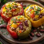 Vegetarische Gef&uuml;llte Paprika mit Reis