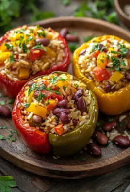 Vegetarische Gefüllte Paprika mit Reis 27 Vegetarische Gefüllte Paprika mit Reis