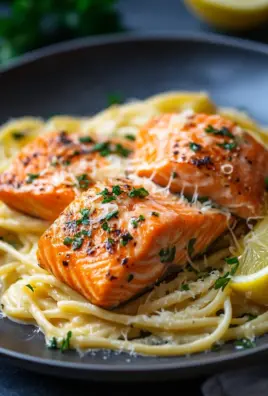 Zitronen Lachs Pasta